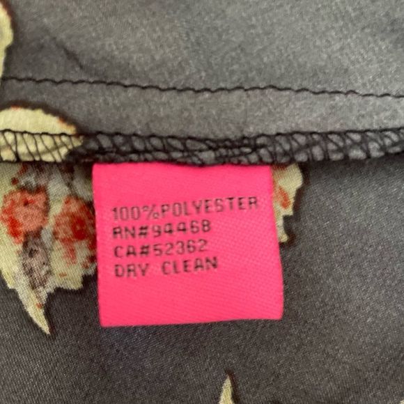 Betsey Johnson Roses w/ Polka Dot Mesh Zipper Back Dress Sz 12 - Picture 6 of 7